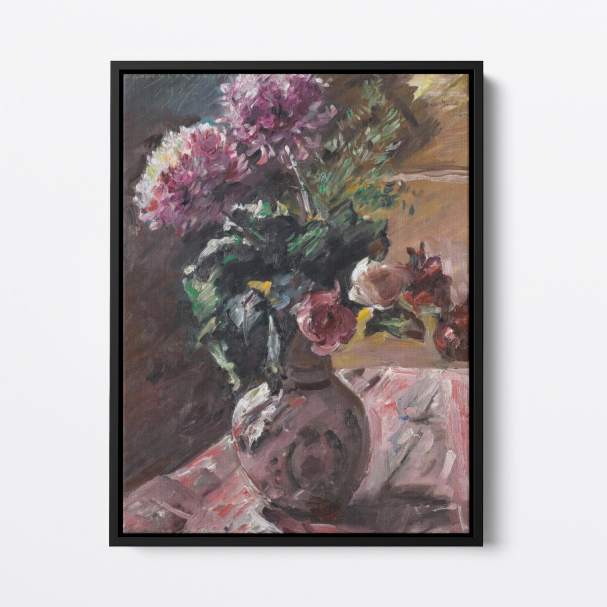Chrysanthemums and Roses in a Pitcher | Lovis Corinth | Ave Legato Art Prints
