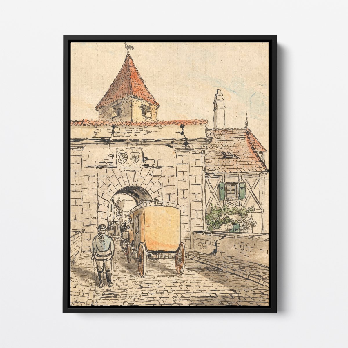 City Gate with Carriage | Egon Schiele | Ave Legato Art Prints