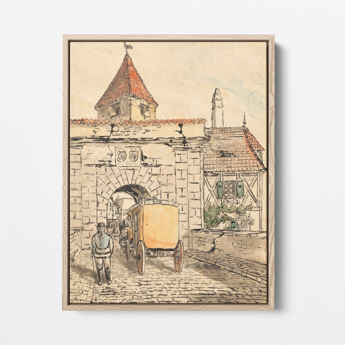 City Gate with Carriage | Egon Schiele | Ave Legato Art Prints