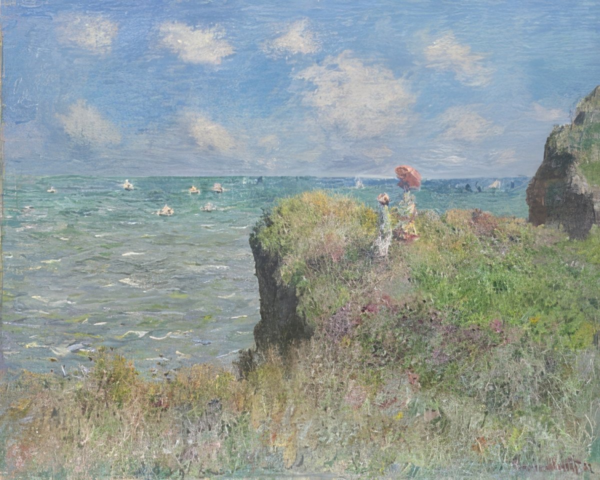 Cliff at Pourville | Claude Monet | Ave Legato Art Prints