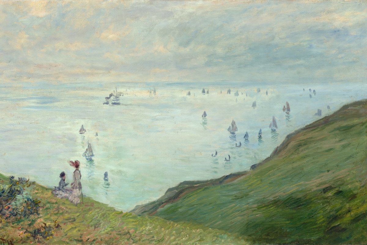 Cliffs at Pourville | Claude Monet | Ave Legato Art Prints