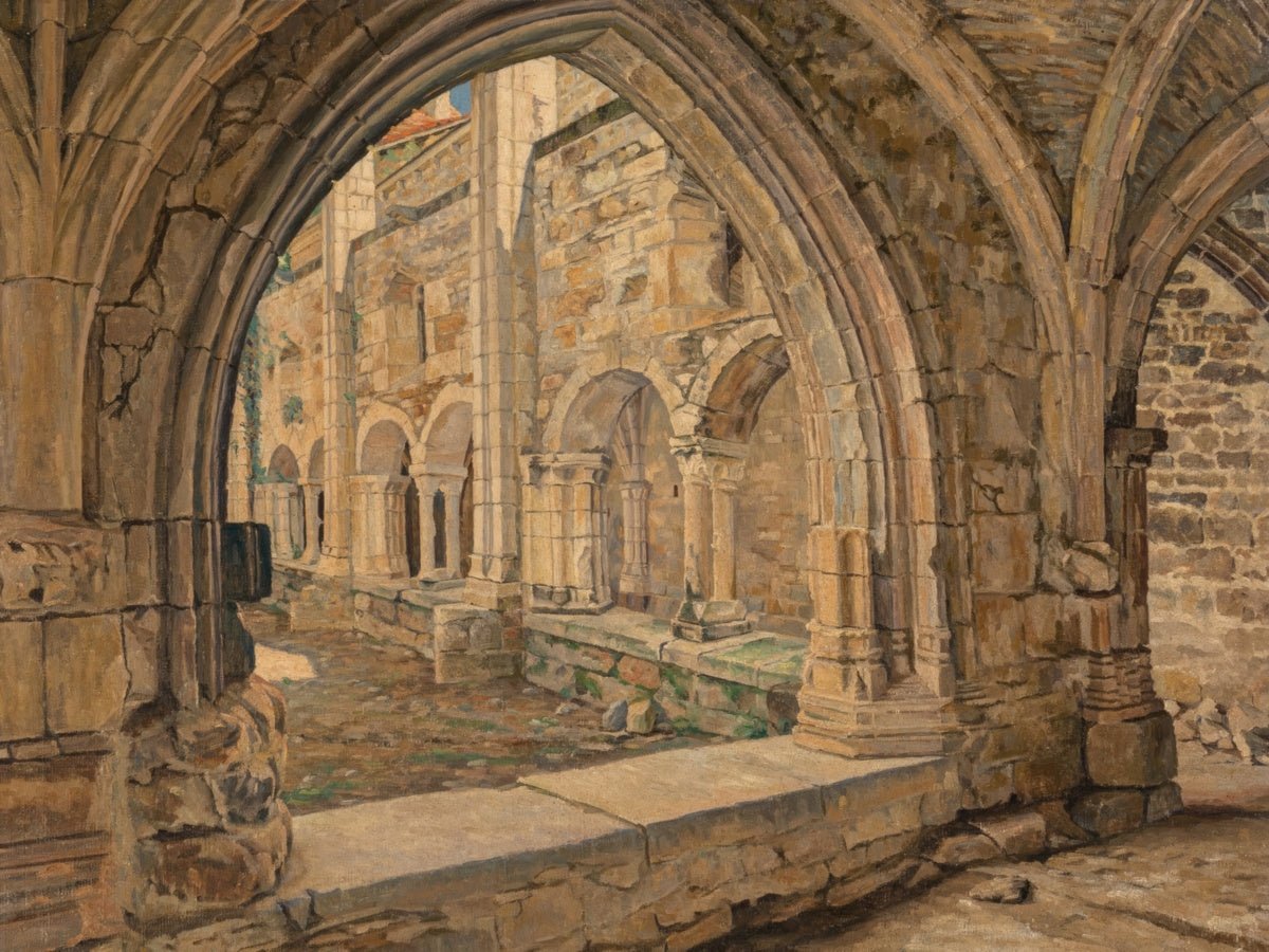 Cloister of the Abbey | Georges Lebacq | Ave Legato Art Prints