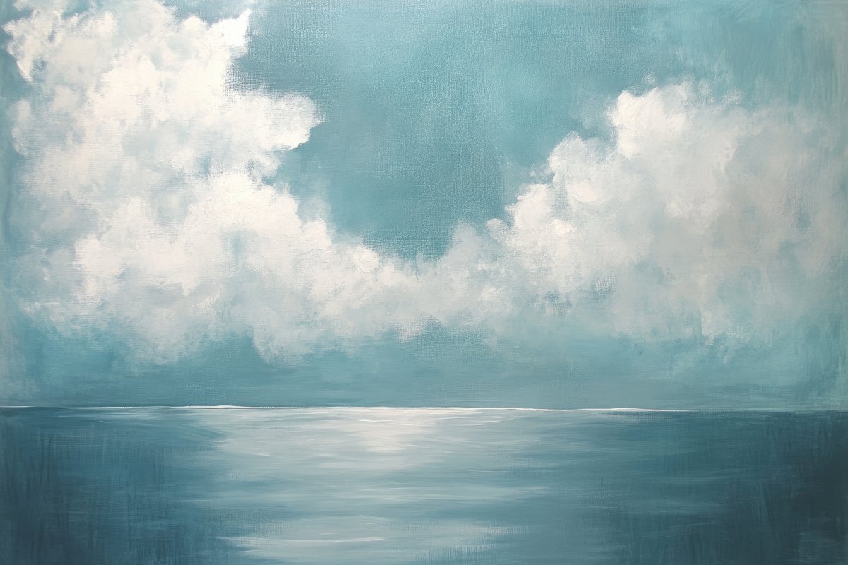 Clouds, Calm Sea | Ave Legato | Ave Legato Art Prints