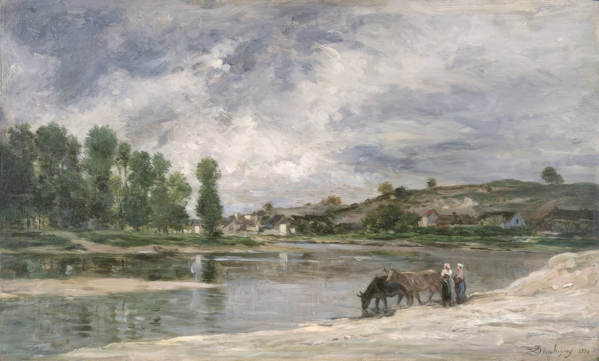 Cloudy Afternoon at the River | Charles Daubigny | Ave Legato Art Prints