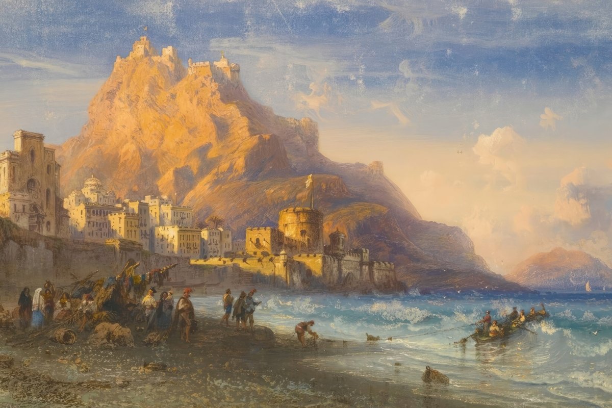 Coastal Landscape, Southern Italy | Carlo Bossoli | Ave Legato Art Prints