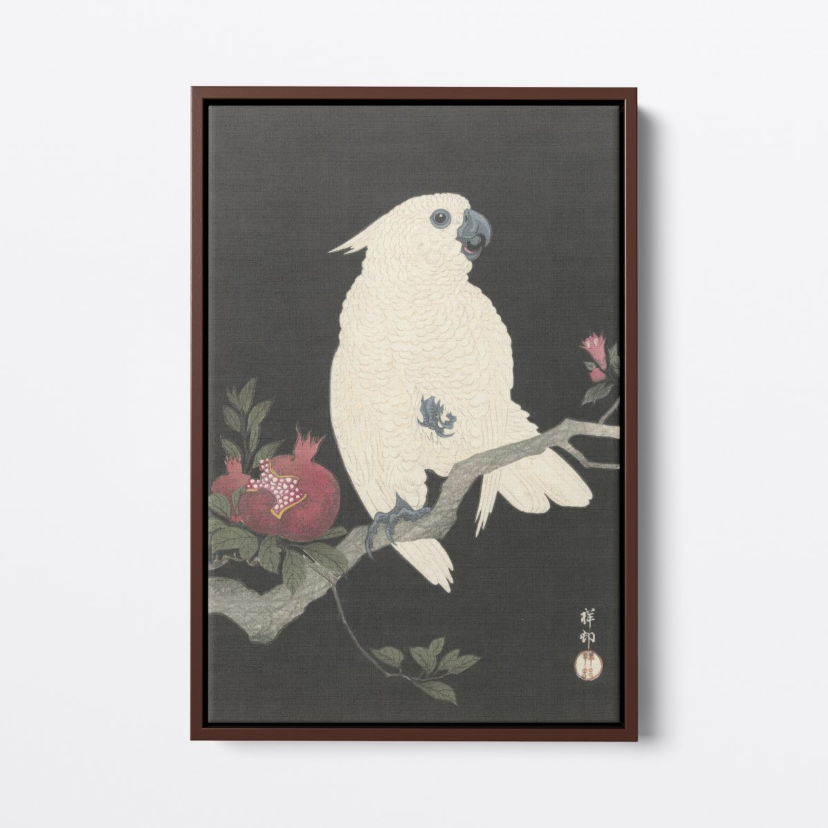 Cockatoo And Pomegranate | Ohara Koson | Ave Legato Art Prints