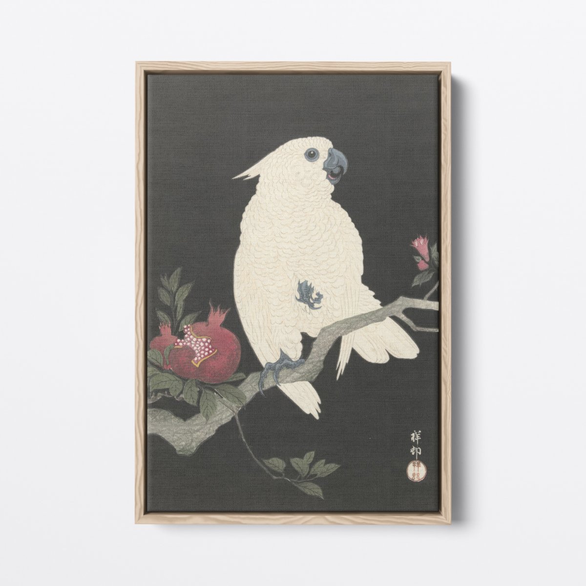 Cockatoo And Pomegranate | Ohara Koson | Ave Legato Art Prints