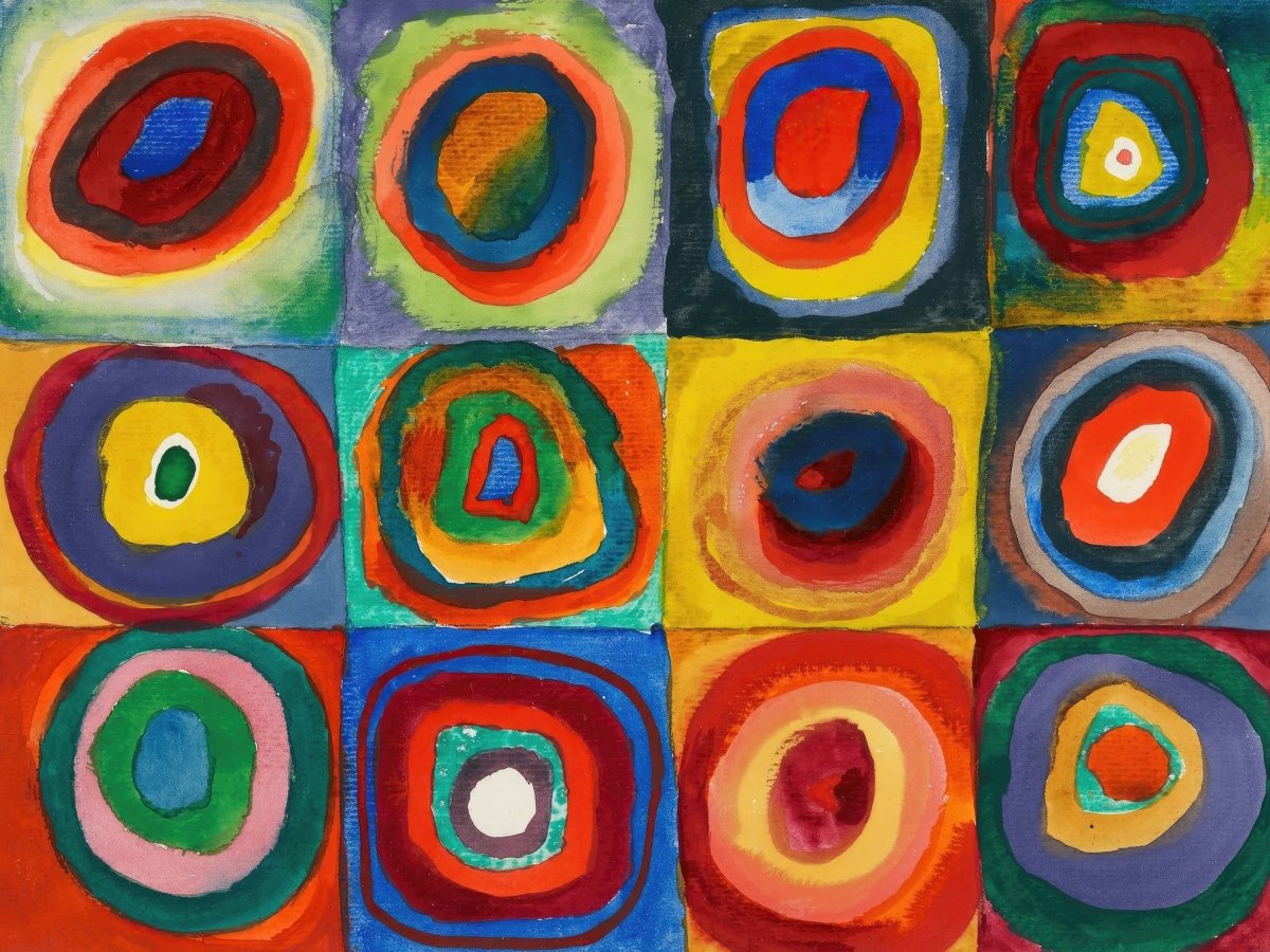 Color Study: Squares with Concentric Circles | Wassily Kandinsky | Ave Legato Art Prints