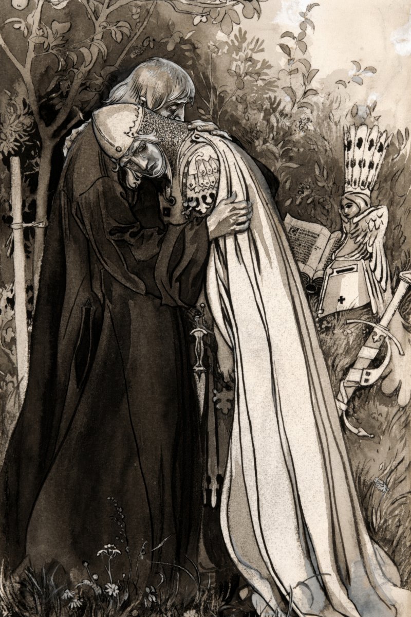 Comforting the Knights | Carl Larsson | Ave Legato Art Prints