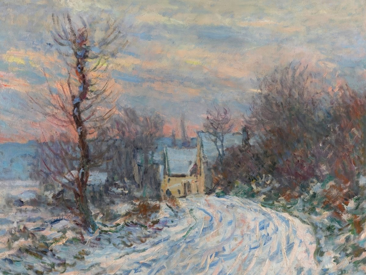 Coming Into Giverny in Winter | Claude Monet | Ave Legato Art Prints