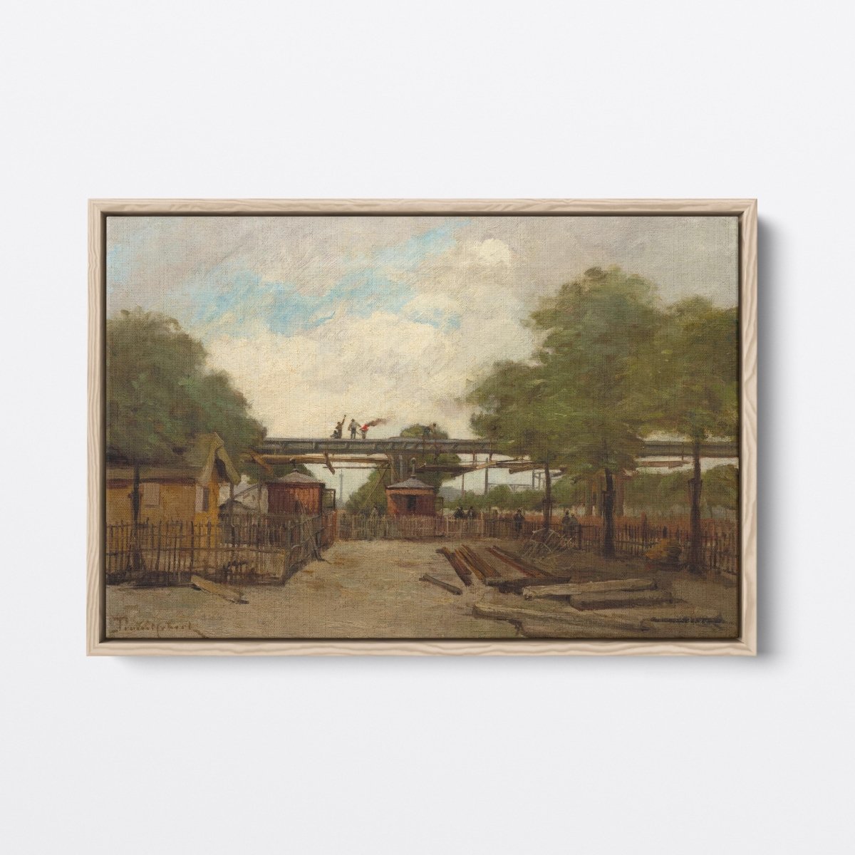 Construction of an Elevated Railway | Paul Trouillebert | Ave Legato Art Prints