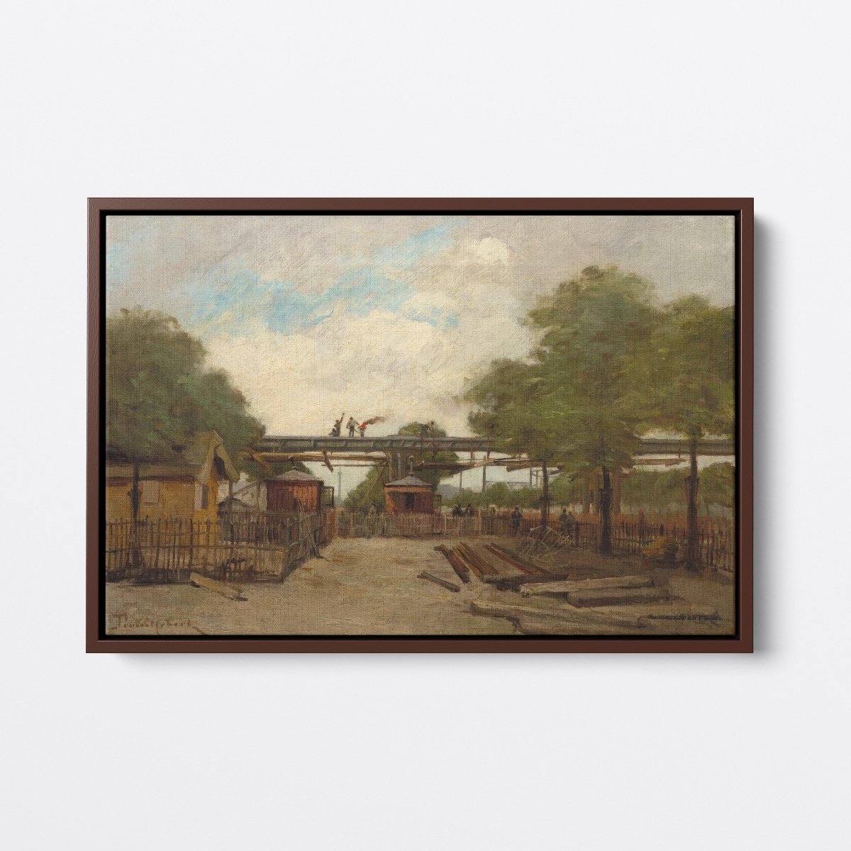 Construction of an Elevated Railway | Paul Trouillebert | Ave Legato Art Prints