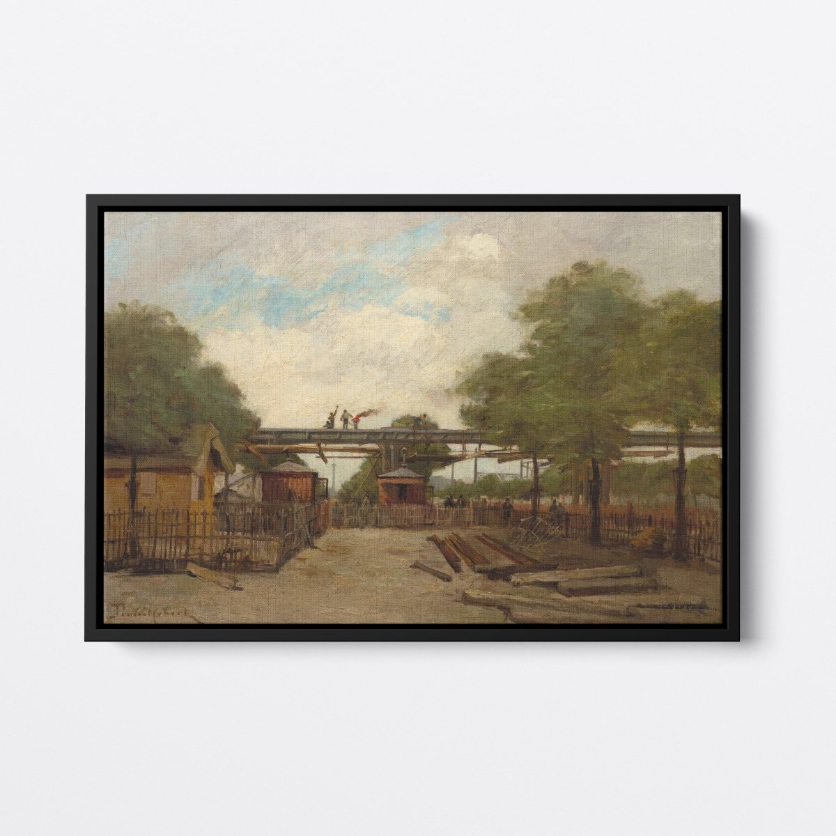 Construction of an Elevated Railway | Paul Trouillebert | Ave Legato Art Prints