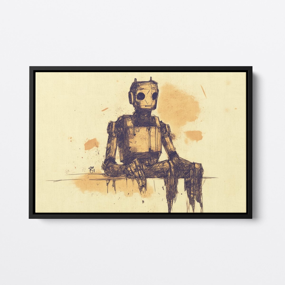 Contemplative Robot | Ave Legato | Ave Legato Art Prints