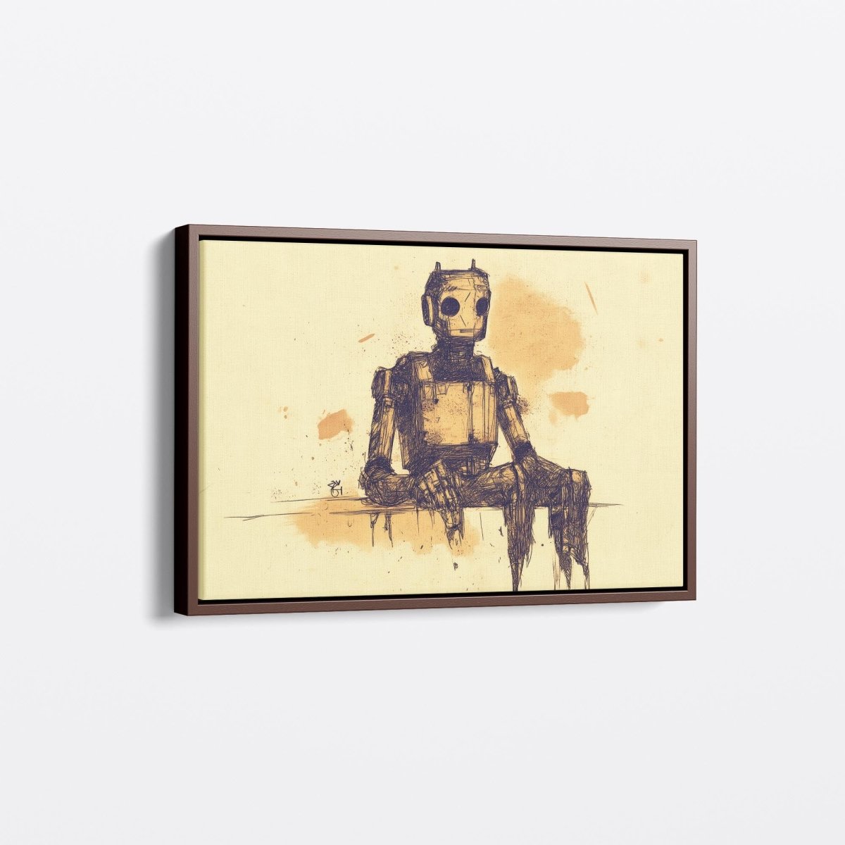 Contemplative Robot | Ave Legato | Ave Legato Art Prints