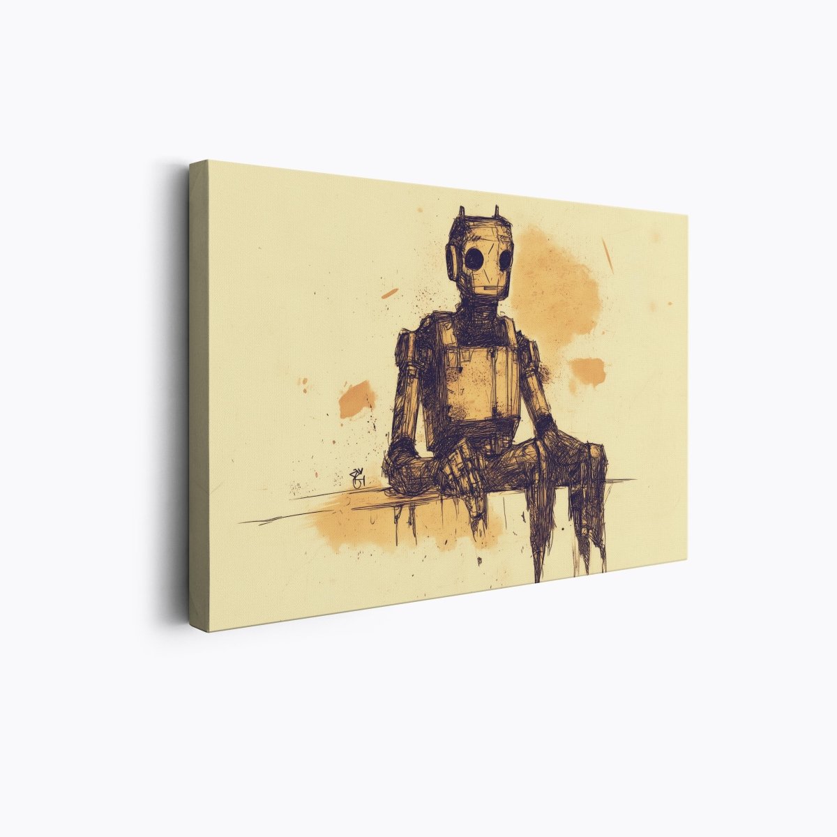 Contemplative Robot | Ave Legato | Ave Legato Art Prints