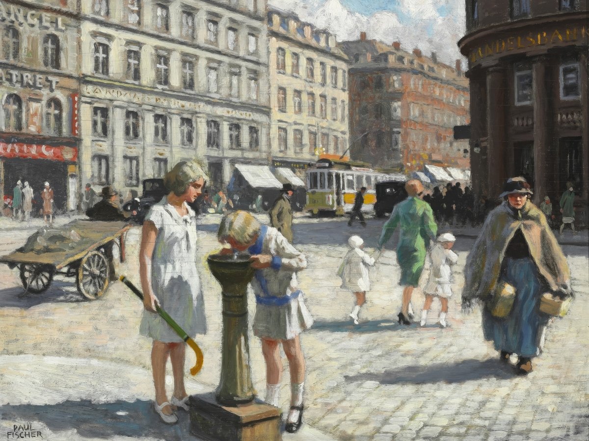 Copenhagen on a Warm Summer Day | Paul Fischer | Ave Legato Art Prints