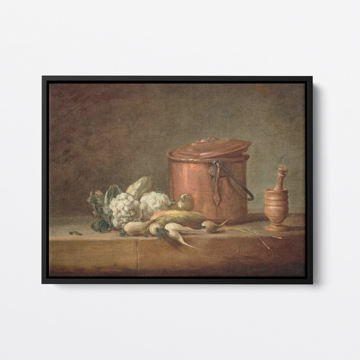 Copper Pot, Cauliflowers and Squeezer | Jean - Baptiste - Simeon Chardin | Ave Legato Art Prints