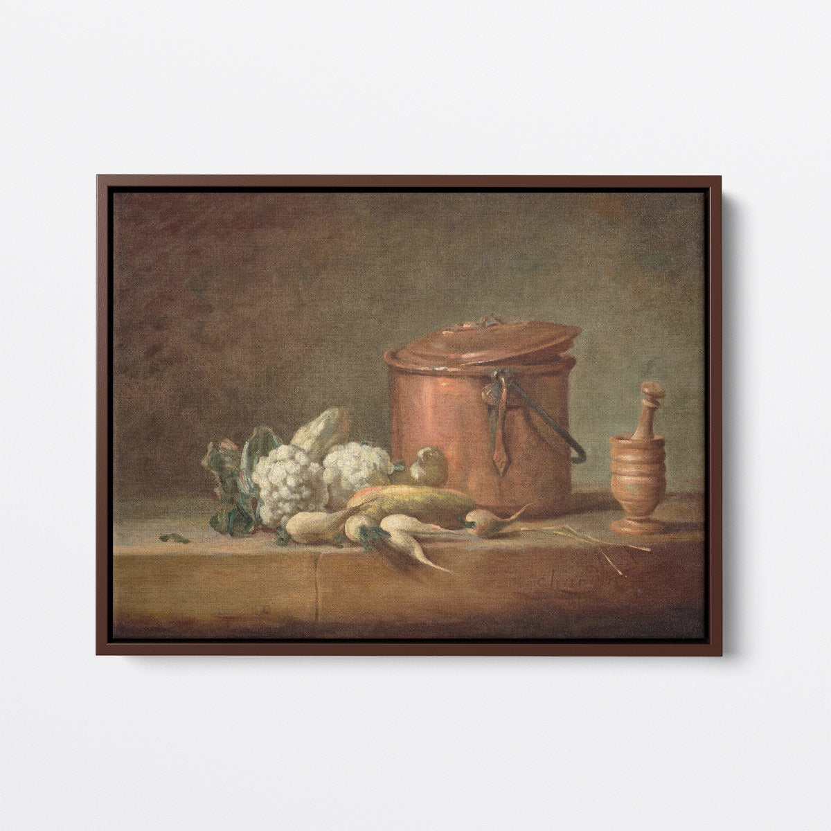 Copper Pot, Cauliflowers and Squeezer | Jean - Baptiste - Simeon Chardin | Ave Legato Art Prints