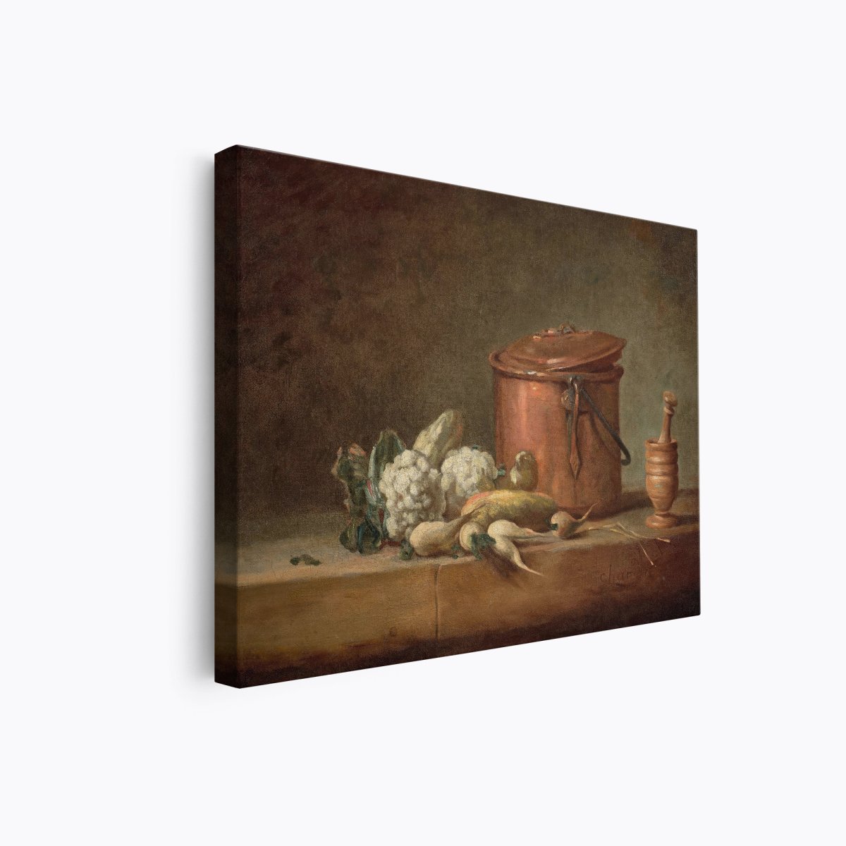 Copper Pot, Cauliflowers and Squeezer | Jean - Baptiste - Simeon Chardin | Ave Legato Art Prints