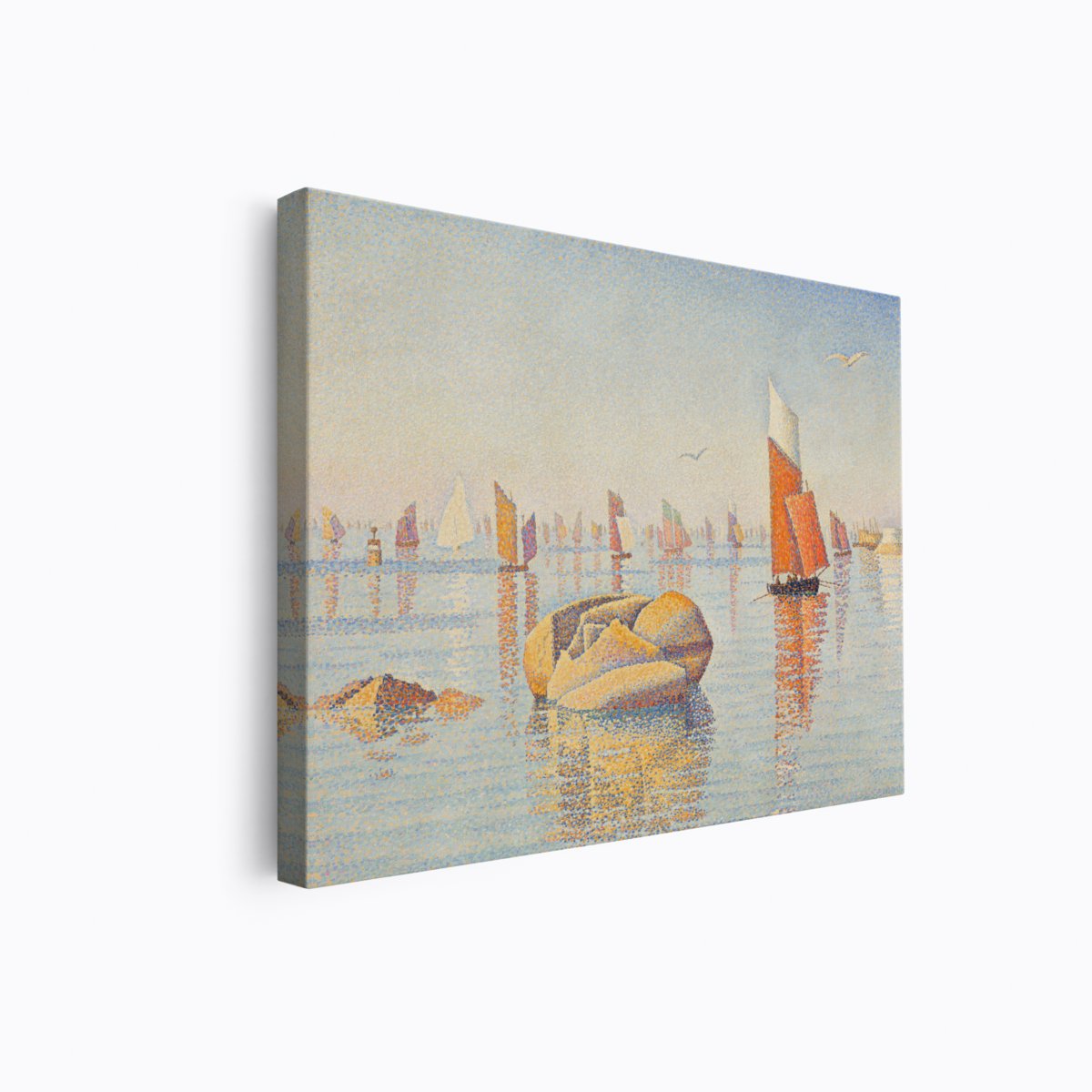 Corcaneau Calm Seas | Paul Signac | Ave Legato | Canvas Art Prints | Vintage Artwork