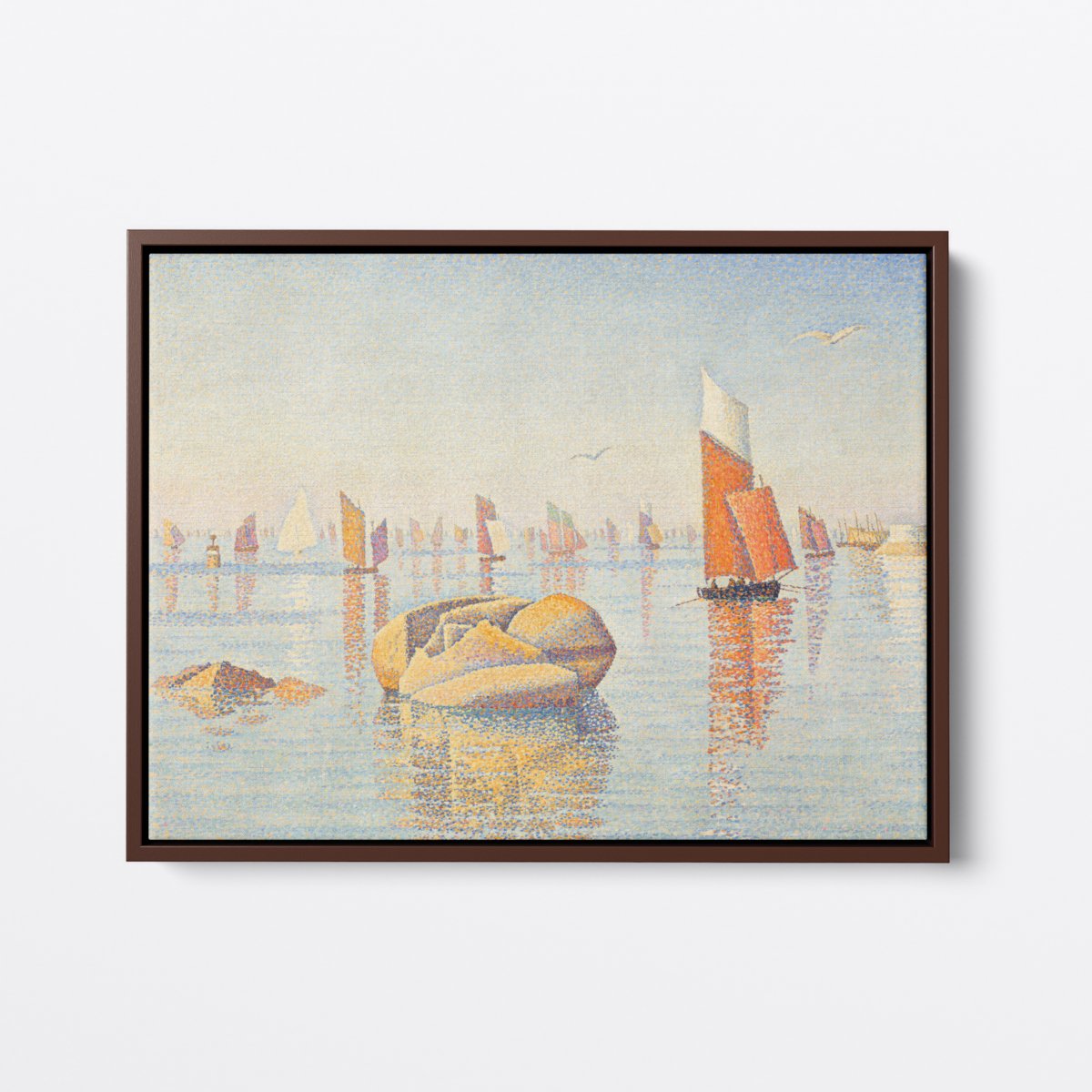 Corcaneau Calm Seas | Paul Signac | Ave Legato | Canvas Art Prints | Vintage Artwork