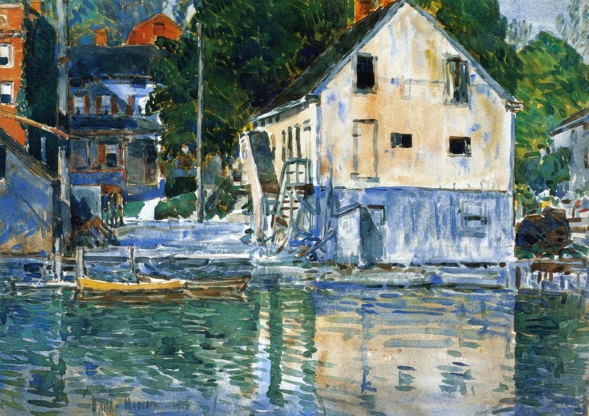 Cos Cob Harbor | Childe Hassam | Ave Legato Art Prints