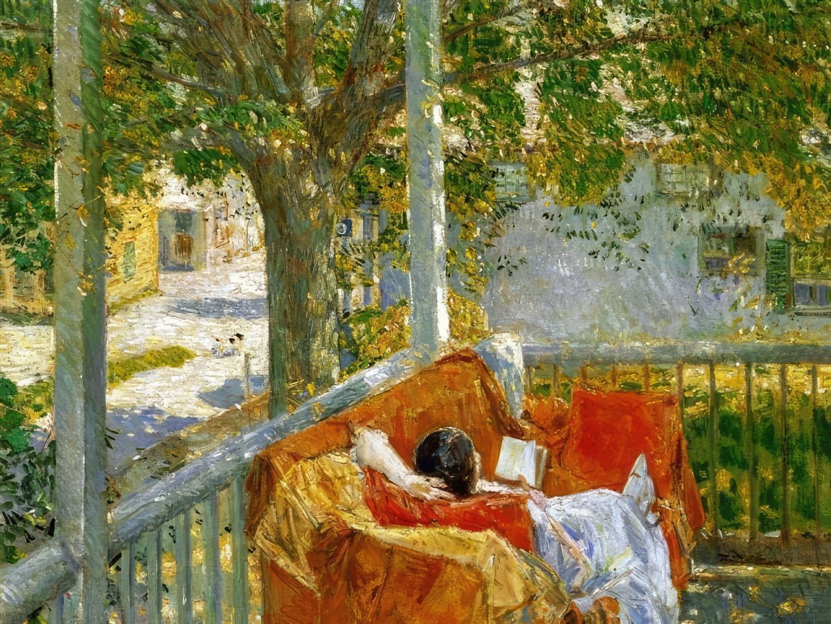 Couch on the Porch, Cos Cob | Childe Hassam | Ave Legato Art Prints