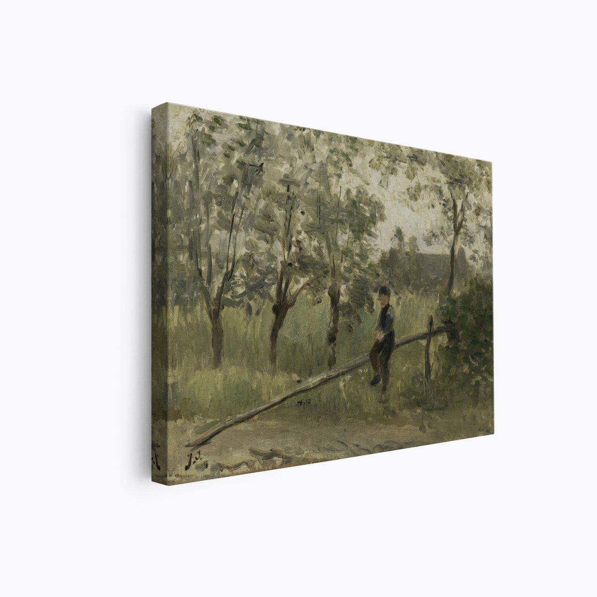 Country Boy on a Pole Barrier | Jozef Israëls | Ave Legato Art Prints