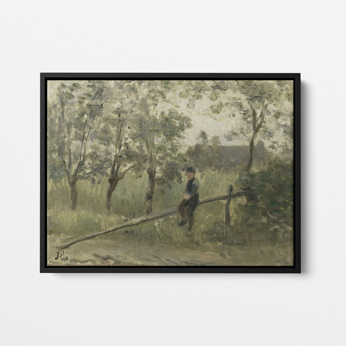 Country Boy on a Pole Barrier | Jozef Israëls | Ave Legato Art Prints