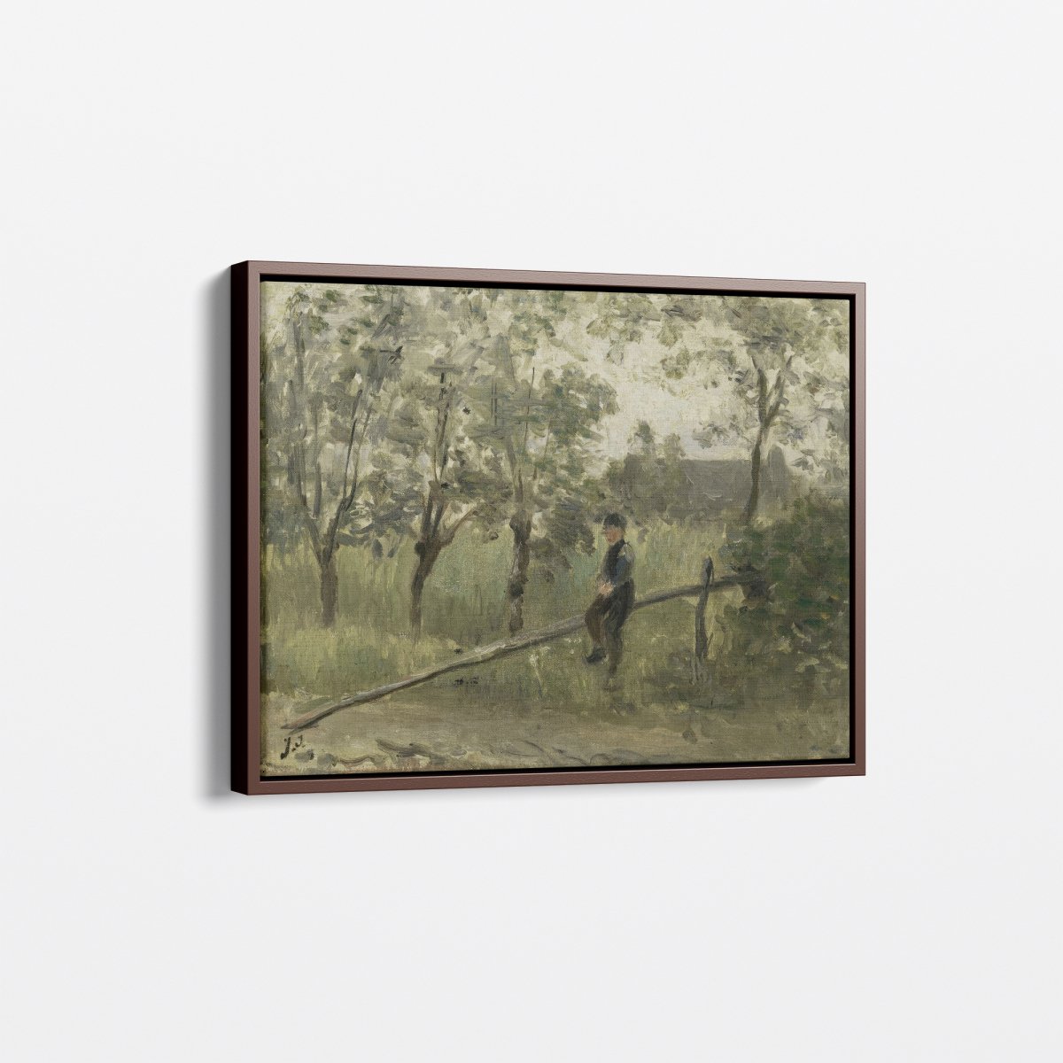 Country Boy on a Pole Barrier | Jozef Israëls | Ave Legato Art Prints