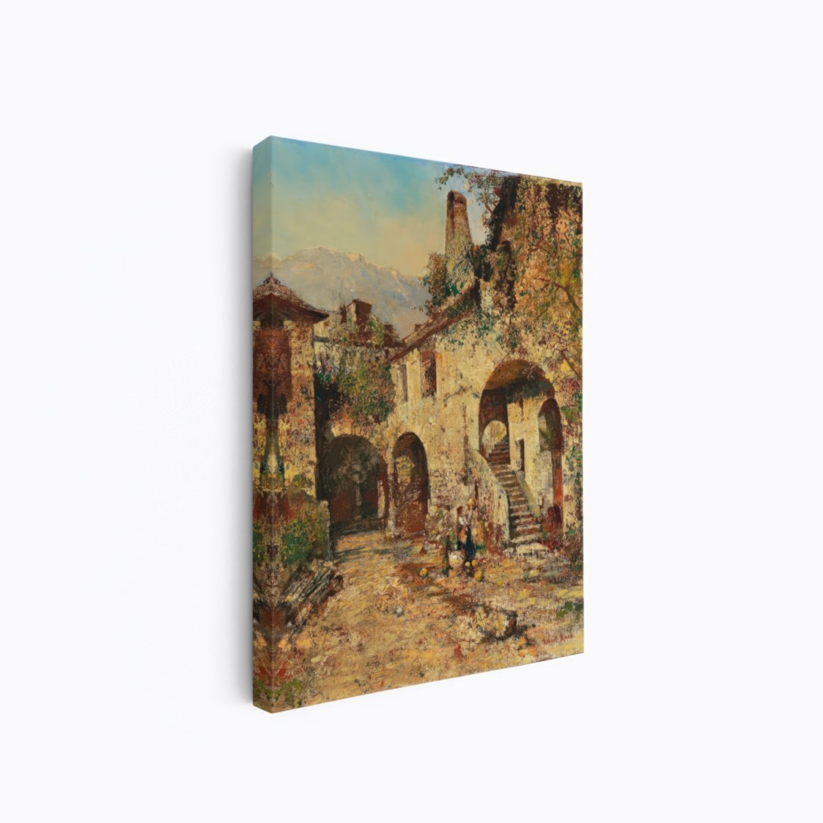 Courtyard in Weissenkirchen | Robert Russ | Ave Legato Art Prints