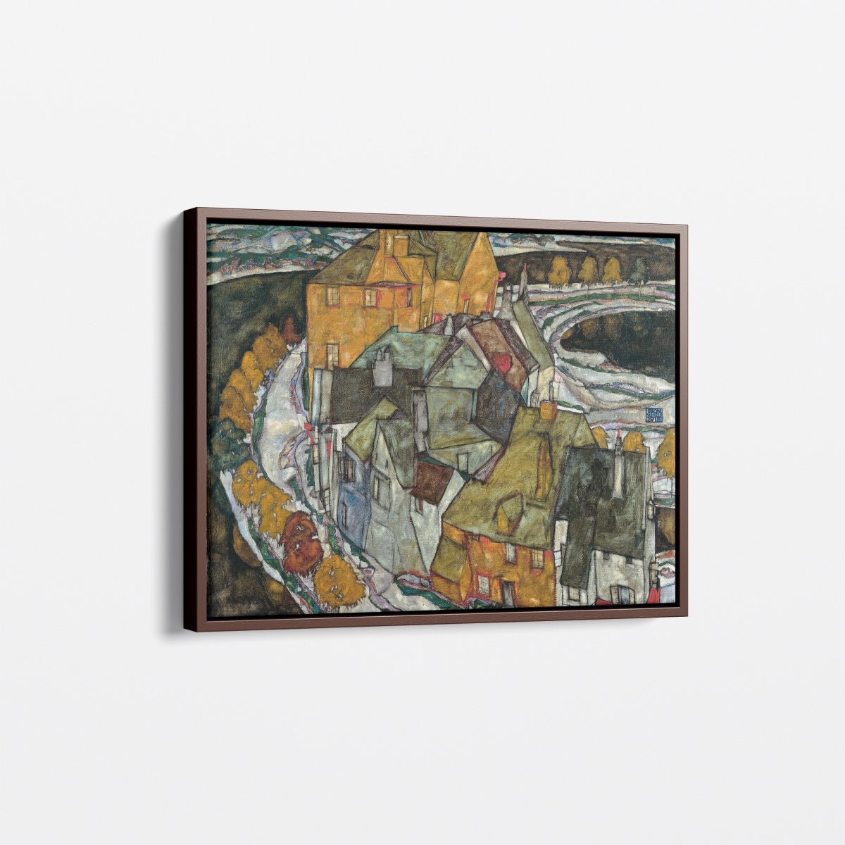 Crescent of Houses II (Island Town) | Egon Schiele | Ave Legato Art Prints