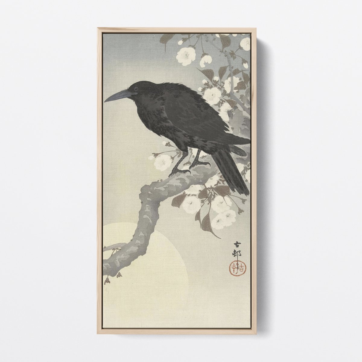 Crow and Cherry Blossoms | Ohara Koson | Ave Legato Art Prints