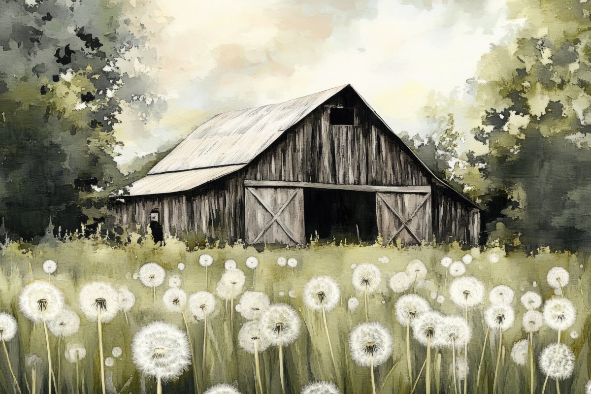 Dandelions in the Field | Ave Legato | Ave Legato Art Prints