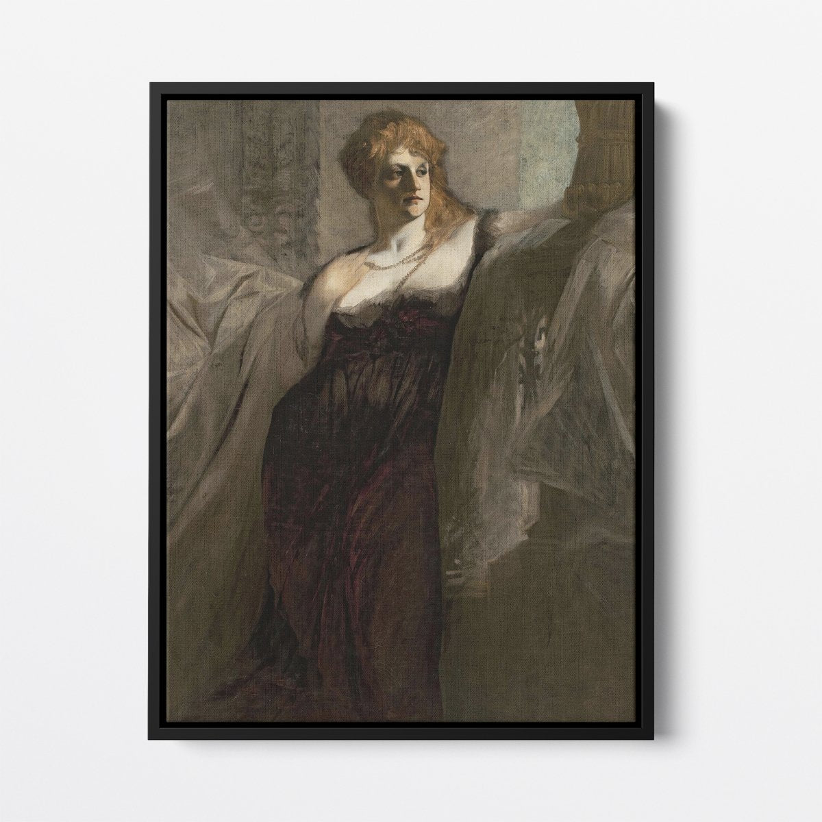 Dark Portrait of a Young Woman | Hans Makart | Ave Legato Art Prints