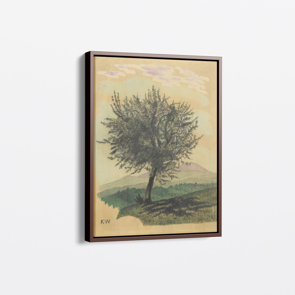 Deciduous Tree in Landscape | Karl Wiener | Ave Legato Art Prints