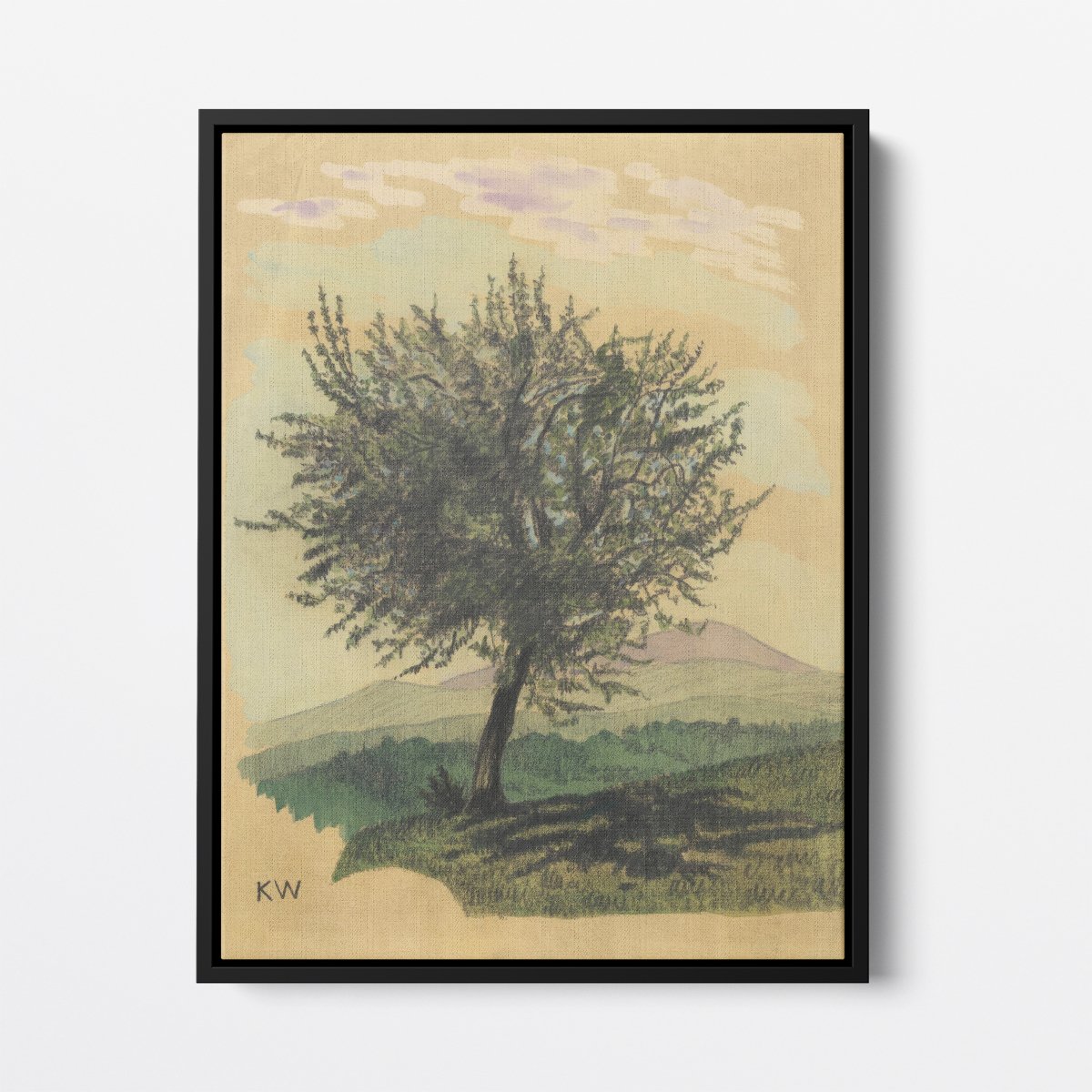 Deciduous Tree in Landscape | Karl Wiener | Ave Legato Art Prints