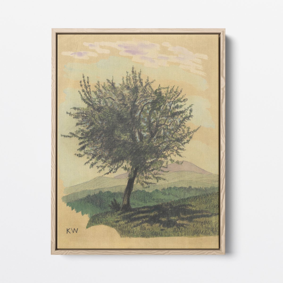 Deciduous Tree in Landscape | Karl Wiener | Ave Legato Art Prints