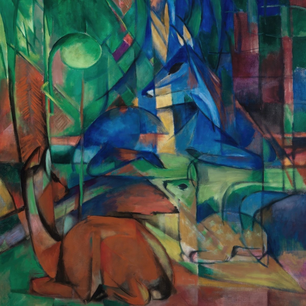 Deer in the Forest II | Franz Marc | Ave Legato Art Prints