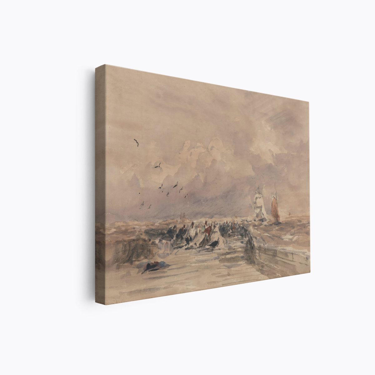 Dieppe Pier, Stiff Breeze | David Cox | Ave Legato Art Prints