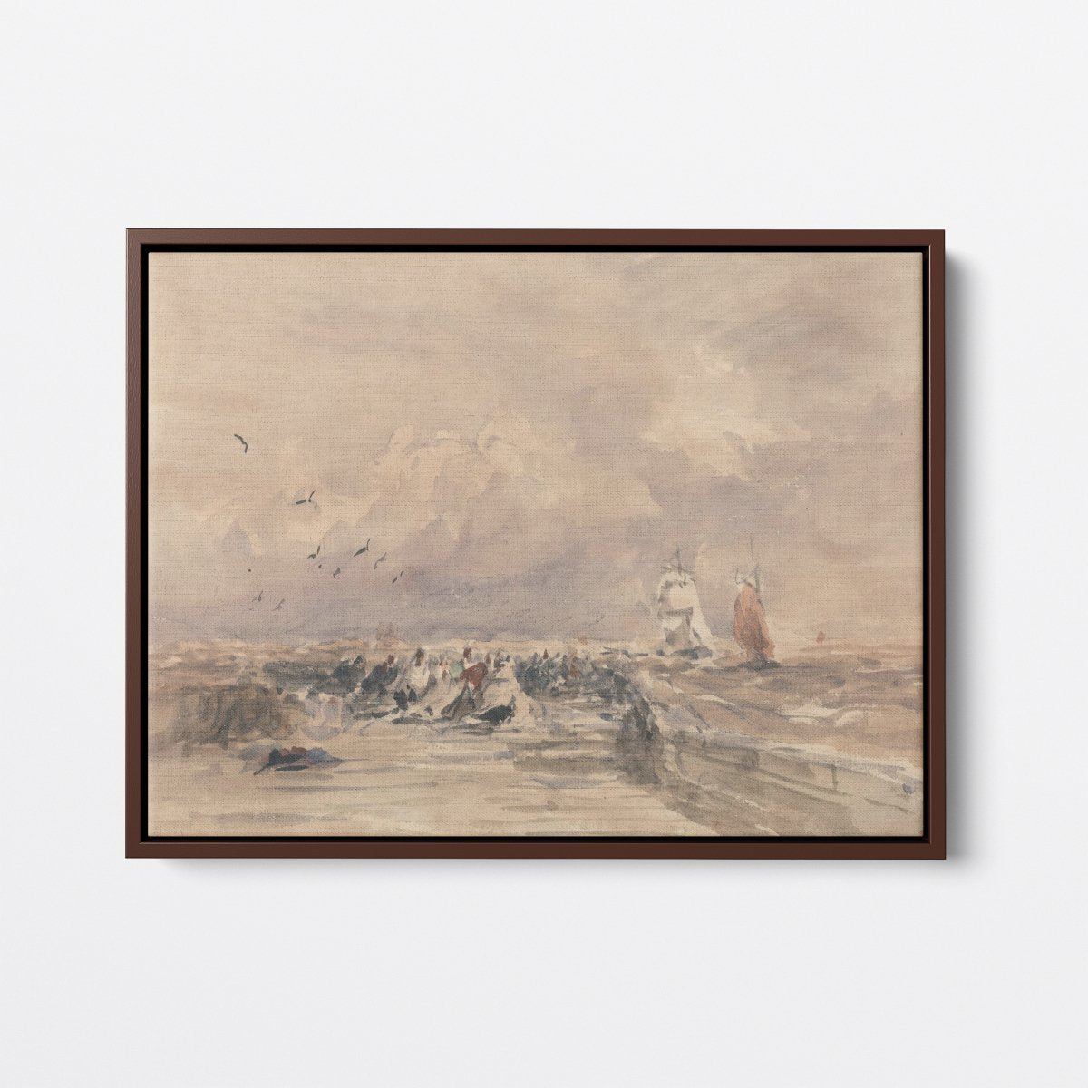 Dieppe Pier, Stiff Breeze | David Cox | Ave Legato Art Prints