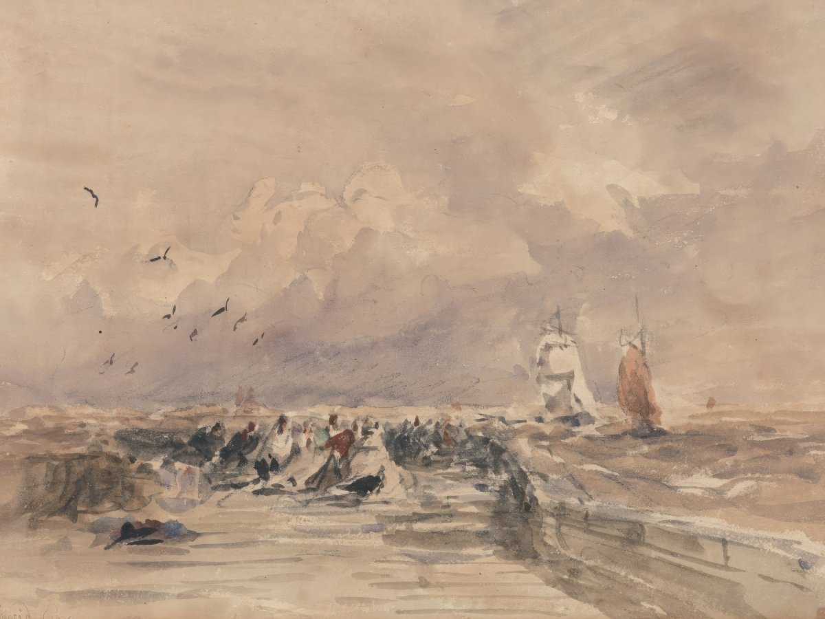 Dieppe Pier, Stiff Breeze | David Cox | Ave Legato Art Prints