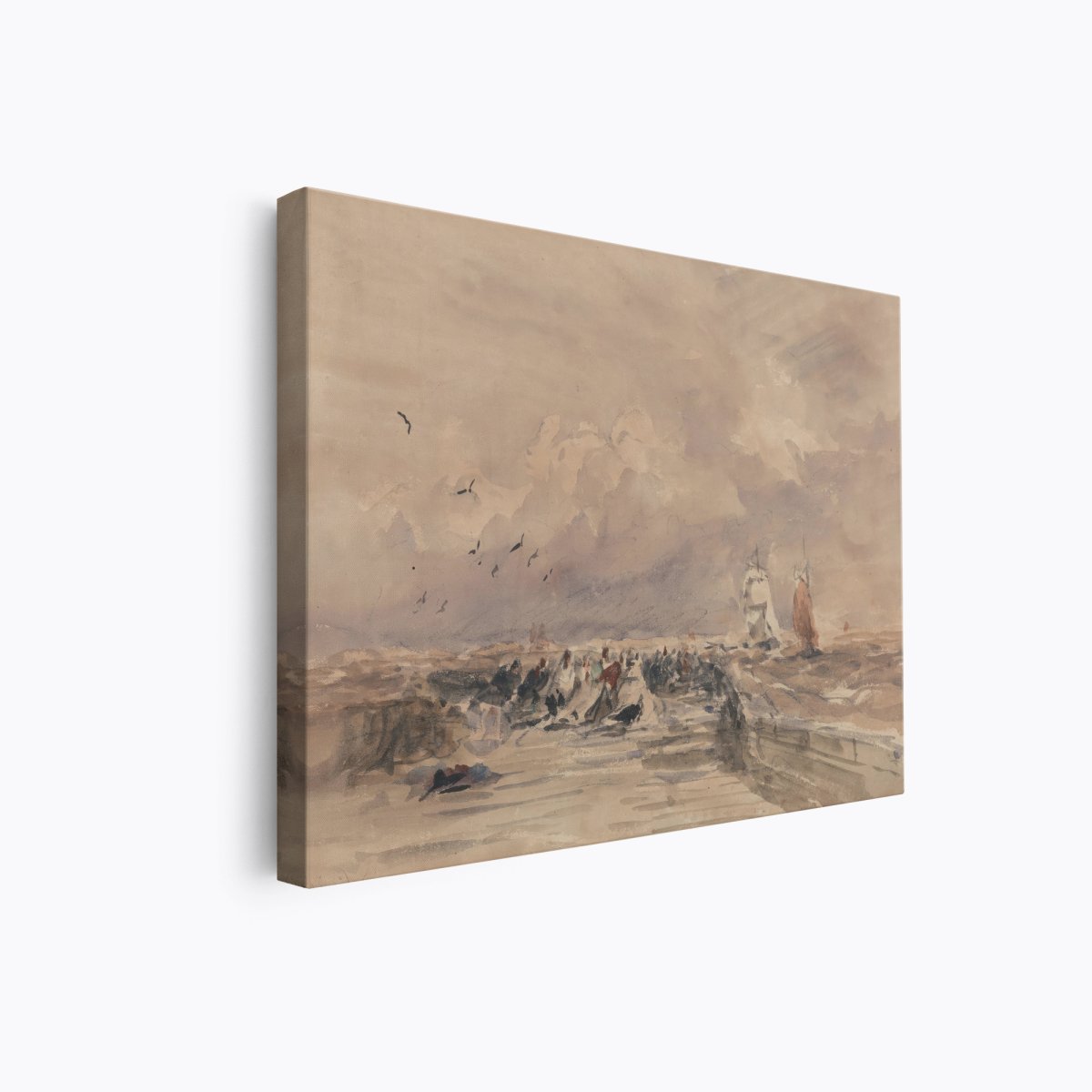 Dieppe Pier, Stiff Breeze | David Cox | Ave Legato Art Prints