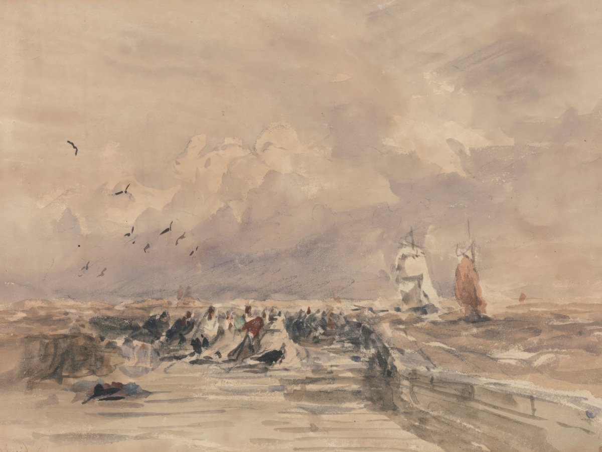 Dieppe Pier, Stiff Breeze | David Cox | Ave Legato Art Prints