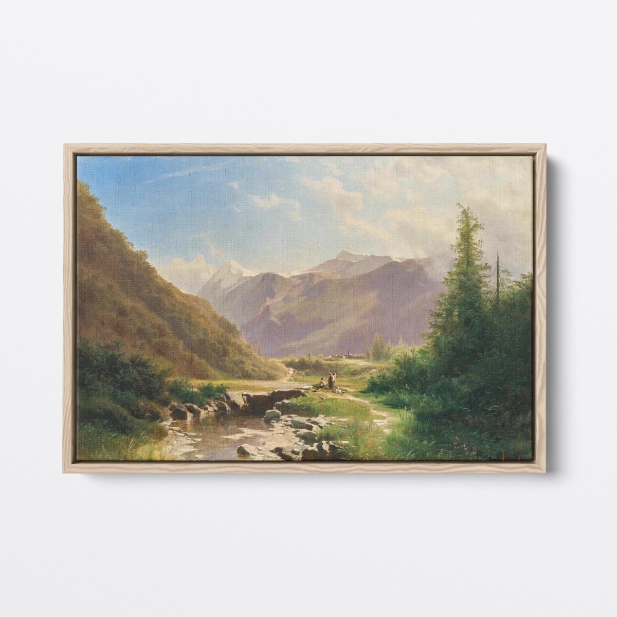 Distant Mountain Landscape | Leopold Vöscher | Ave Legato Art Prints