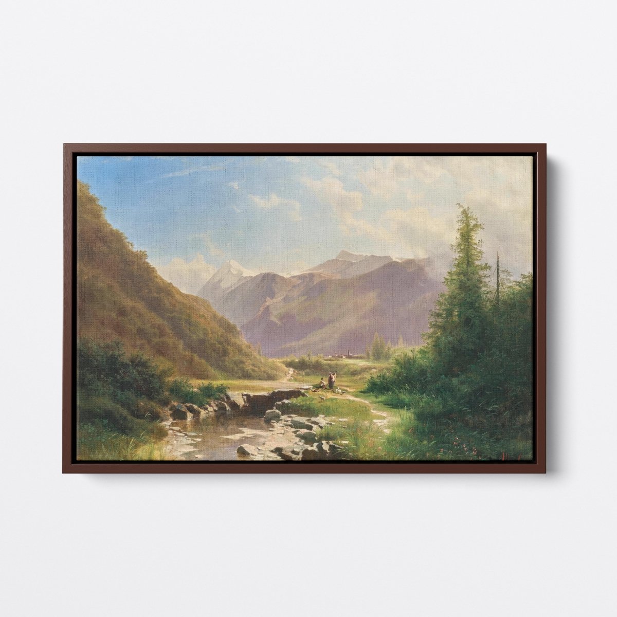 Distant Mountain Landscape | Leopold Vöscher | Ave Legato Art Prints