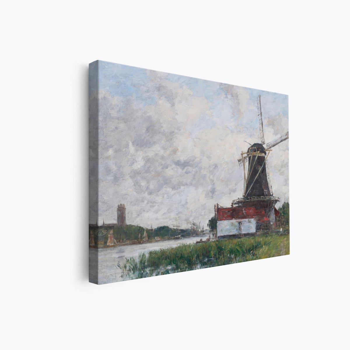 Dordrecht, Windmill on the Banks | Eugène Boudin | Ave Legato Art Prints