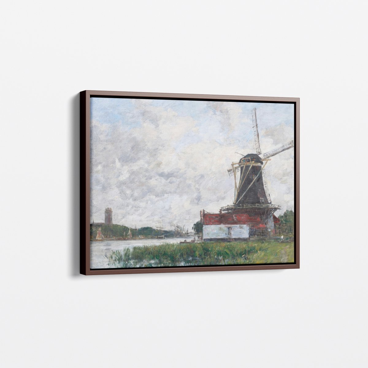 Dordrecht, Windmill on the Banks | Eugène Boudin | Ave Legato Art Prints