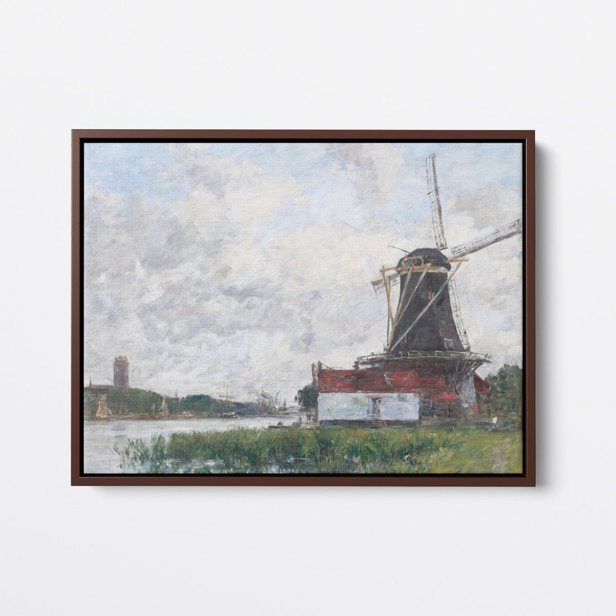 Dordrecht, Windmill on the Banks | Eugène Boudin | Ave Legato Art Prints